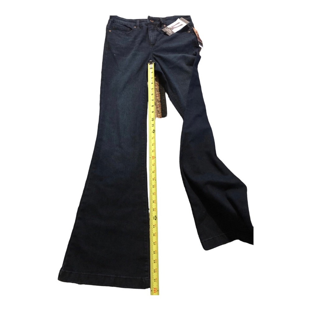 Sofia Jeans Women's Melisa dark wash Flare High Rise Zip Fly Jeans size 6 new - Picture 6 of 7